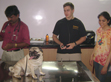 A pet care session inside the hospital.