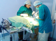 Surgical care inside the operating theatre.